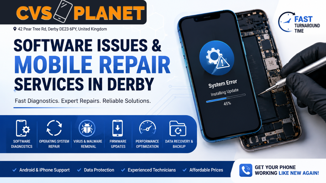 Software Issues & Mobile Repair Services in Derby