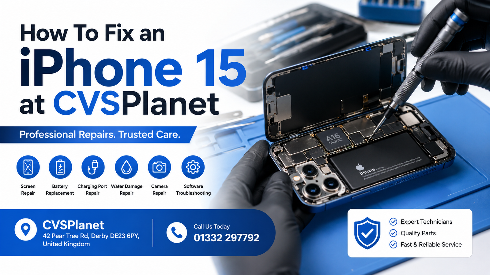 How To Fix an iPhone 15 at CVSPlanet