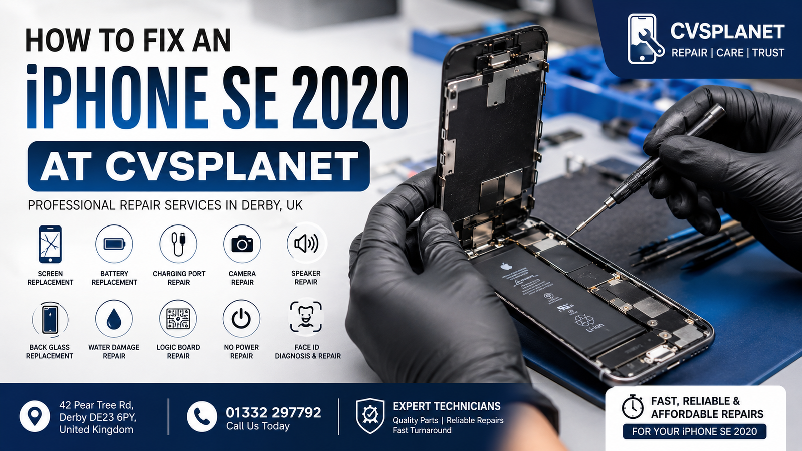 How To Fix an iPhone SE 2020 at CVSplanet