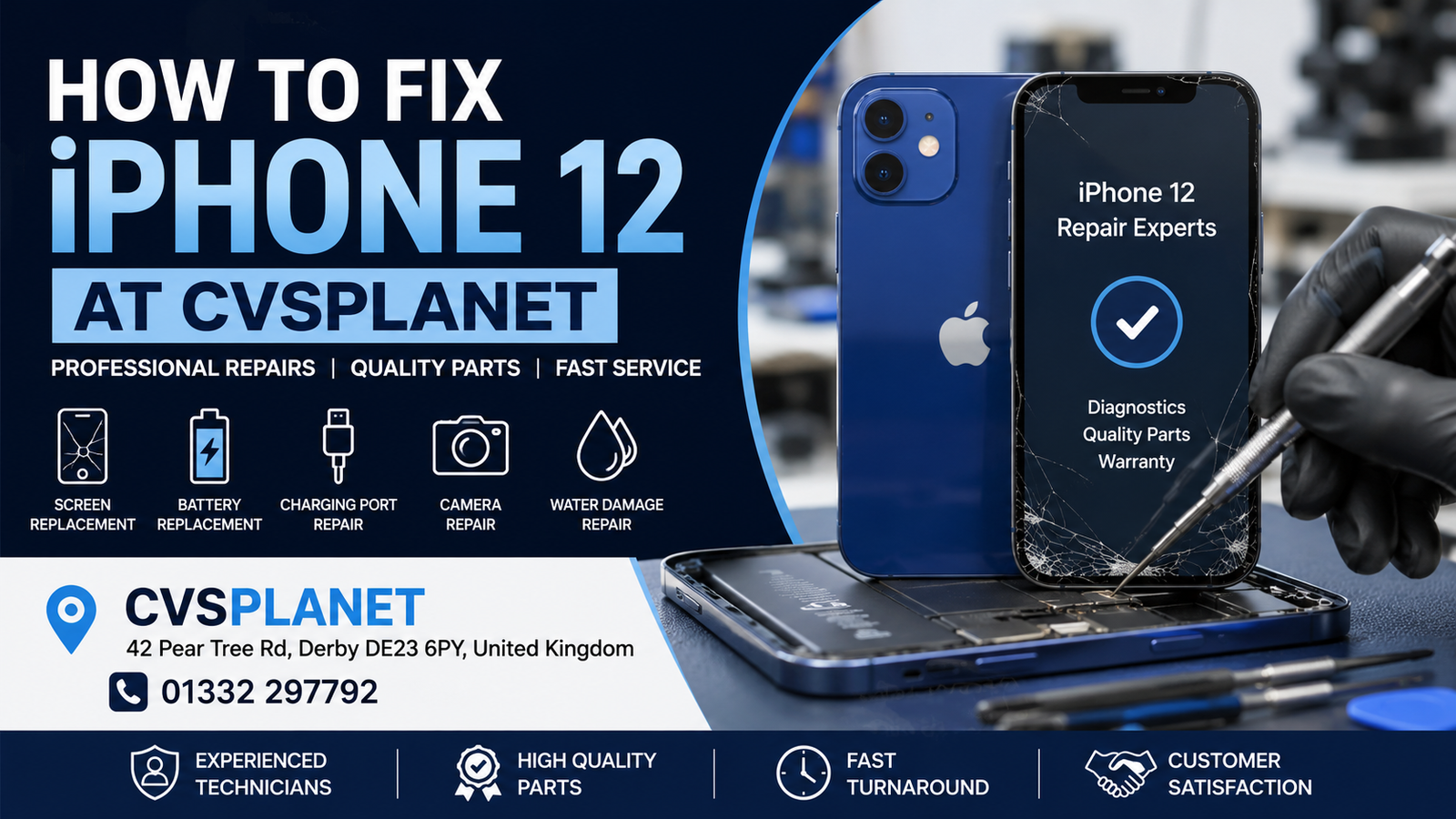 How to Fix an iPhone 12 in Derby